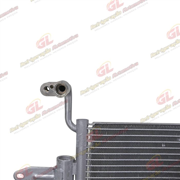 Condensador Volkswagen Polo/ Fox 2003> / Gol/ Voyage/ Saveiro Fluxo Paralelo Original - Sistema Denso OEM: 5Z0820411E — foto 6