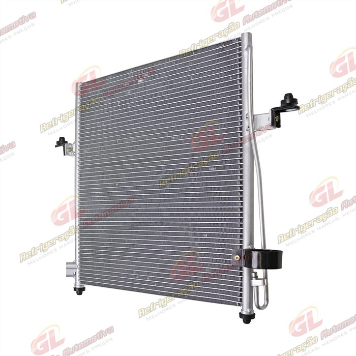 Condensador Mitsubishi L200 Triton HPE Gasolina V6 / Diesel 2007 Até 2011 / Pajero Dakar Fluxo Paralelo OEM: MN123642 — foto 2