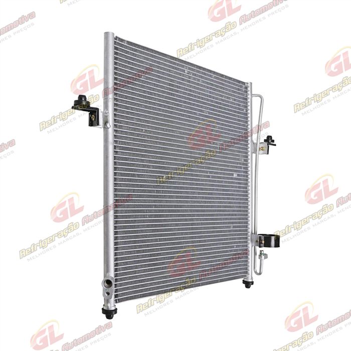 Condensador Mitsubishi L200 Triton HPE Gasolina V6 / Diesel 2007 Até 2011 / Pajero Dakar Fluxo Paralelo OEM: MN123642 — foto 3