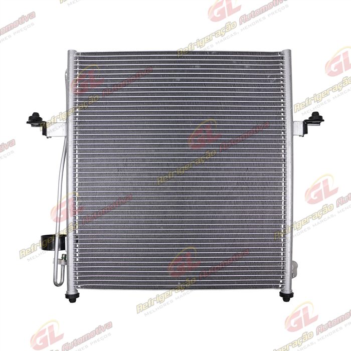 Condensador Mitsubishi L200 Triton HPE Gasolina V6 / Diesel 2007 Até 2011 / Pajero Dakar Fluxo Paralelo OEM: MN123642 — foto 4