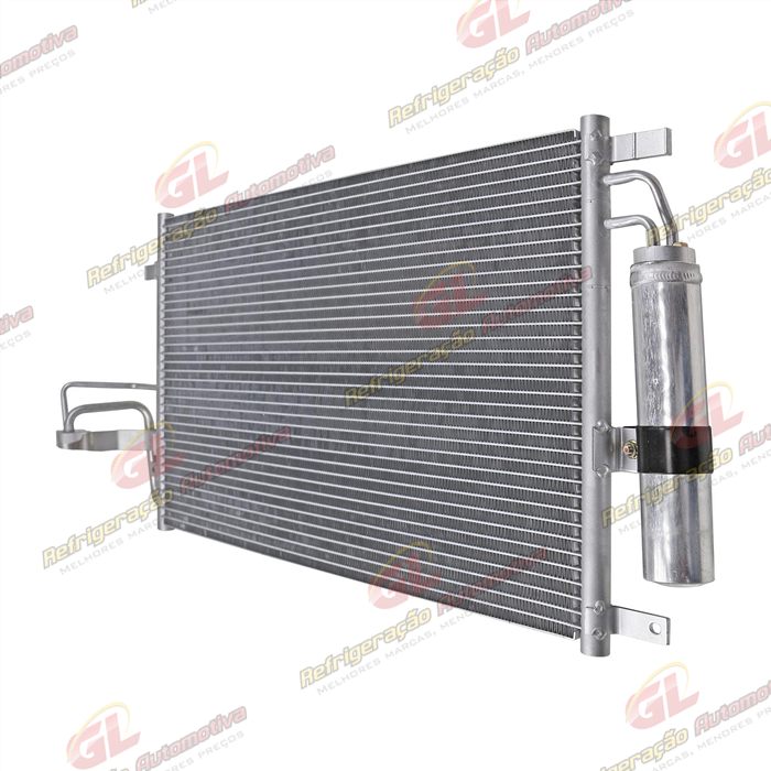 Condensador Hyundai Tucson 2005 Até 2010 / Kia Sportage 2005 Até 2010 2.0 / 2.7 Fluxo Paralelo OEM: 976062E000 — foto 3