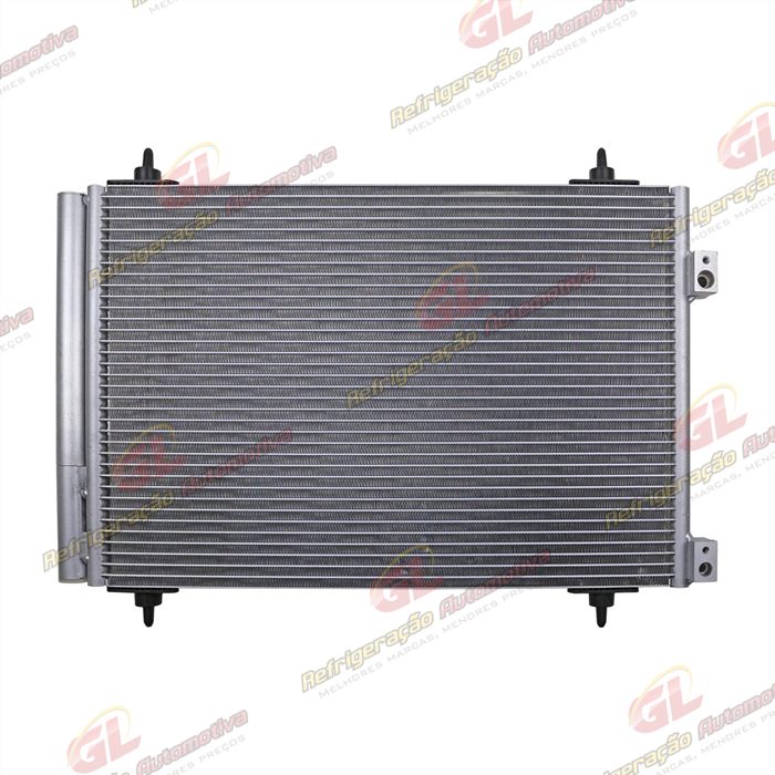 Condensador Citroën C4 Picasso 2.0 16 Válvulas Gasolina/ C4 2.0 16 Válvulas Flex 2009>/ C4 Lounge THP/ Peugeot 307/ 308/ 3008/ 408/ RCZ Fluxo Paralelo OEM: 6455GH