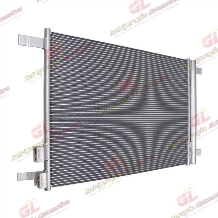 Condensador Volkswagen Polo/ T-Cross/ Nivus/ Virtus 1.0 TSI/ 1.6 2017> Fluxo Paralelo OEM: 2QB520411 — foto 3