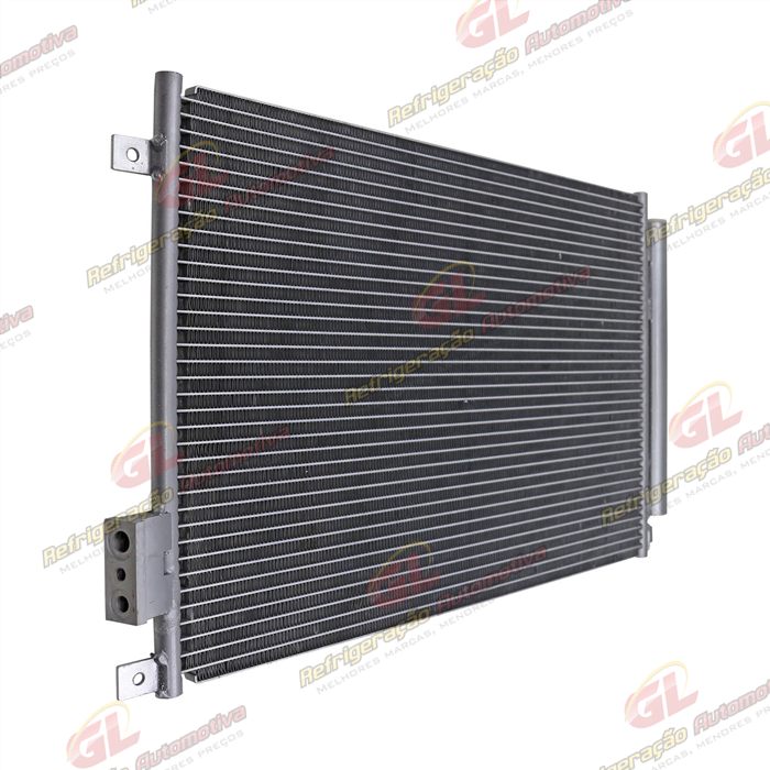 Condensador Fiat Novo Uno 2010>/ Palio 2012>/ Mobi 2017> Sistema Denso Fluxo Paralelo OEM: 51835575/ 52029111 — foto 3