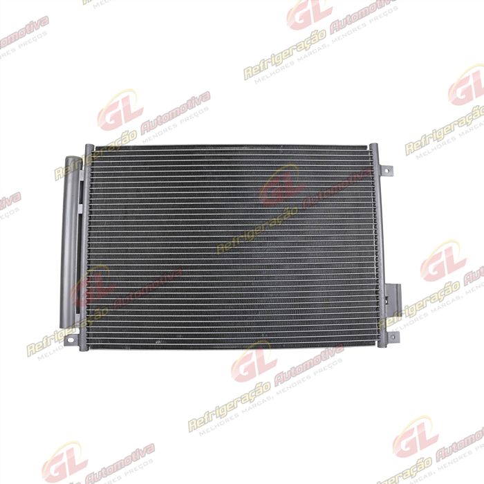 Condensador Fiat Novo Uno 2010>/ Palio 2012>/ Mobi 2017> Sistema Denso Fluxo Paralelo OEM: 51835575/ 52029111 — foto 4