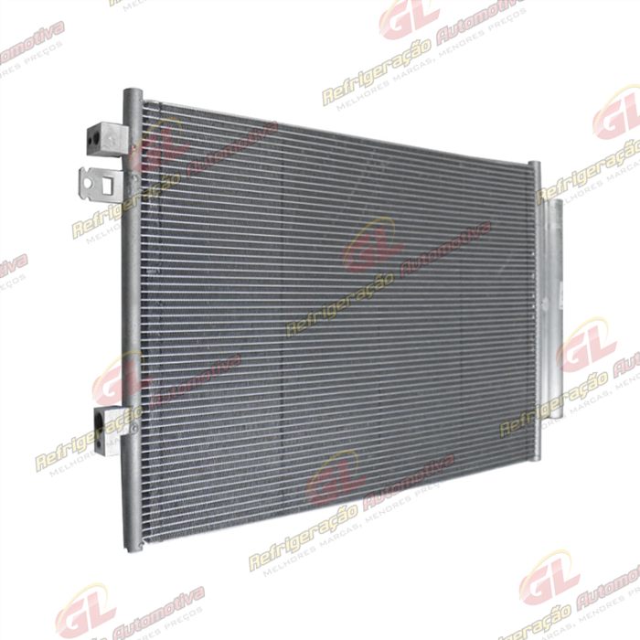 Condensador Fiat Novo Uno 2017> / Mobi 2017>/ Strada 2019> Sistema Denso Fluxo Paralelo OEM: 52033773 — foto 2