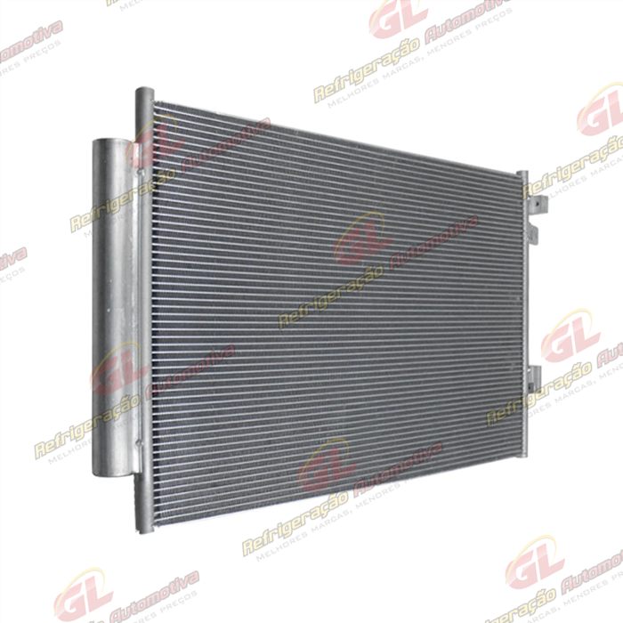 Condensador Fiat Novo Uno 2017> / Mobi 2017>/ Strada 2019> Sistema Denso Fluxo Paralelo OEM: 52033773 — foto 5